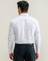 Self Textured White Formal Shirt