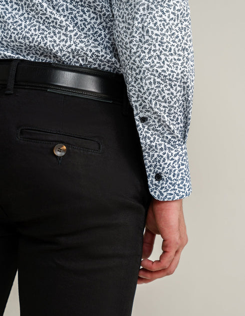 Easy Care Patterned Shirt - White