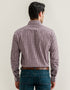 Maroon Smart Fit Casual Check Shirt