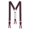 Silk Moire Braces In Wine