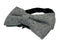 light grey wool bow tie