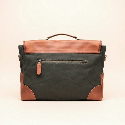 Barholm Leather & Canvas Messenger