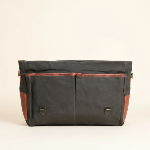 Barholm Leather & Canvas Messenger