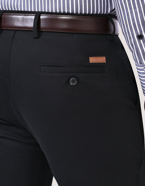 Smart Fit Black Chinos