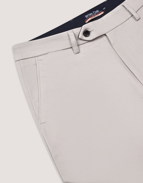 Stone Coloured Smart Fit Chinos