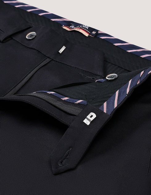 Black Smart Fit Textured Chino Trouser