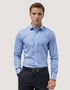 Blue Speckle Print Dress Shirt