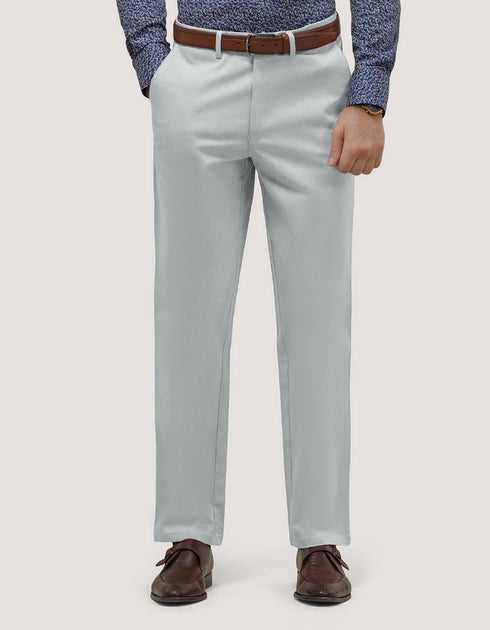 Silver Easy Care Chino Trouser