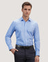Sky Blue Vertical Striped Formal Shirt