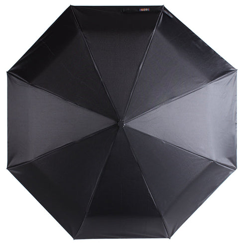 Gents Black Telescopic umbrella manual opening