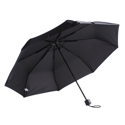 Gents Black Telescopic umbrella manual opening