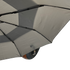 Gents Auto Compact Umbrella Grey with hook handle