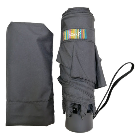 Everyday Folding Super Mini Black Umbrella