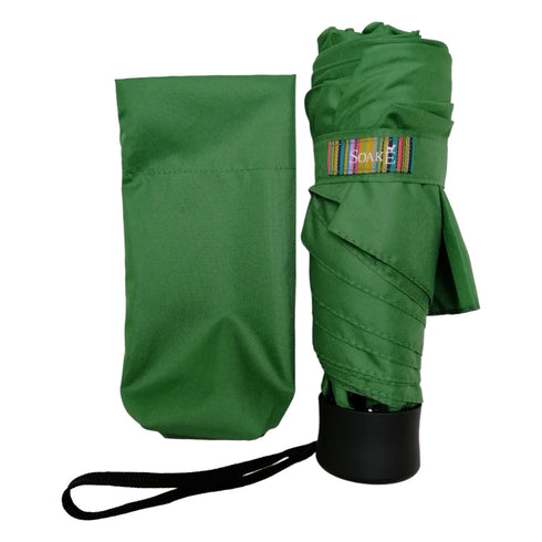 Everyday Folding Super Mini Green Umbrella