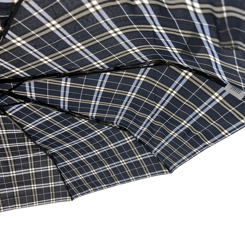 Everyday Tartan Folding Umbrella Blue