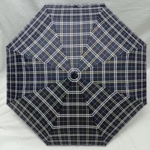 Everyday Tartan Folding Umbrella Blue