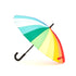 Everyday Rainbow Umbrella with 24 ribs (88cm dia) Reg.