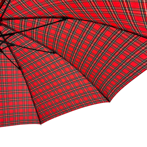 Everyday Tartan Stick Umbrella Red
