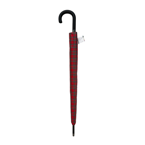 Everyday Tartan Stick Umbrella Red