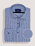 Navy Mini Check Shirt