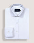 White Self Patterned Dobby Dress Shirt
