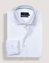 White Self Patterned Dobby Dress Shirt