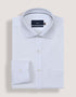 White Self Textured Smart Shirt