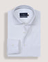 White Self Textured Smart Shirt