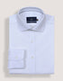 White Striped Textured Smart Fit Shirt