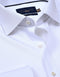 White Dotted Textured Smart Fit Shirt