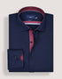 Navy Designer Satin Shirt