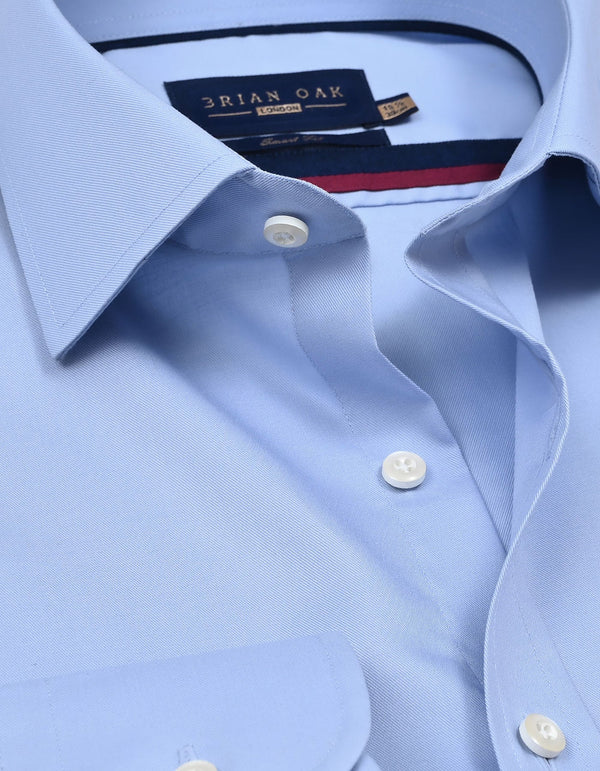 Sky Blue Pure Cotton Dress Shirt