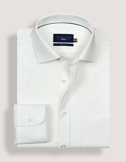 Easy Iron Off White Dress Shirt