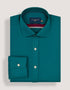 Rich Teal Satin Dress Shirt