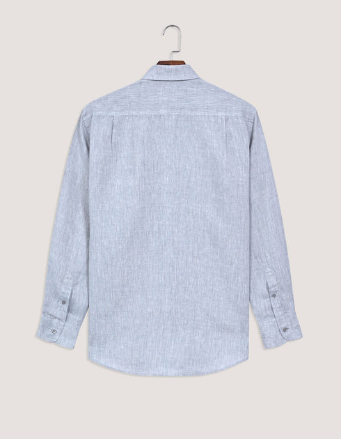 Pure Linen Shirt - Light Grey