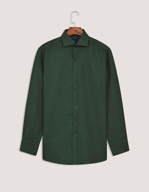 Pure Linen Shirt - Green