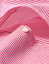 Red Striped Shirt with Contrast Collar