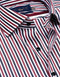 Maroon Striped Cotton Dress Shirt