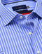 Sky Blue Striped Cotton Dress Shirt