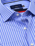 Sky Blue Striped Cotton Dress Shirt