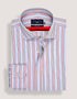 Red Multicolour Stripes Shirt