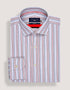 Red Multicolour Stripes Shirt