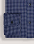 Smart Fit Navy Cotton Check Shirt