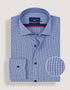 Royal Blue Check Pattern Shirt