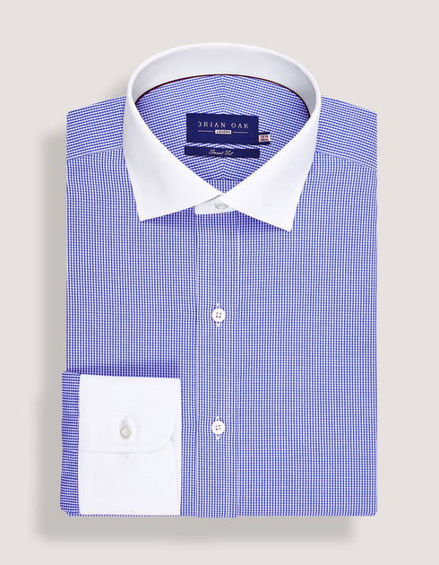 Sky Blue Smart Fit Check Shirt