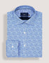 Blue Speckle Print Dress Shirt