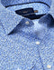 Blue Speckle Print Dress Shirt