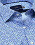 Blue Speckle Print Dress Shirt
