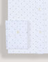 Navy Dotted White Dress Shirt