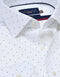 Navy Dotted White Dress Shirt